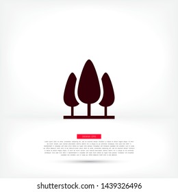 Tree Vector icon . Lorem Ipsum Illustration design