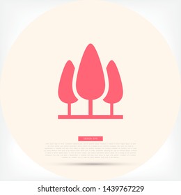 Tree Vector icon . Lorem Ipsum Illustration design