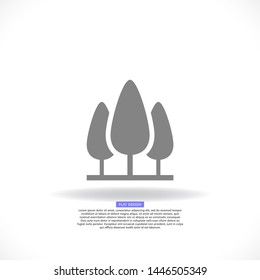 Tree Vector icon . Lorem Ipsum Illustration design