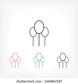 tree Vector icon . Lorem Ipsum Illustration design