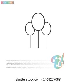 tree Vector icon . Lorem Ipsum Illustration design