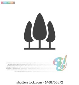 Tree Vector icon . Lorem Ipsum Illustration design