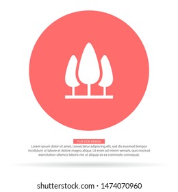 Tree Vector icon . Lorem Ipsum Illustration design