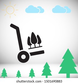 Tree Vector icon . Lorem Ipsum Illustration design