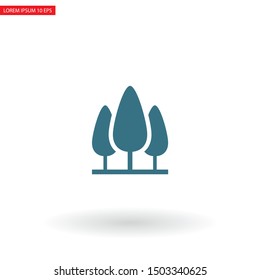 Tree Vector icon . Lorem Ipsum Illustration design