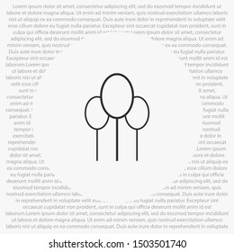 tree Vector icon . Lorem Ipsum Illustration design