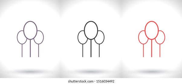 tree Vector icon . Lorem Ipsum Illustration design