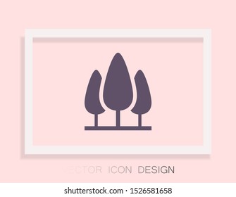 Tree Vector icon . Lorem Ipsum Illustration design