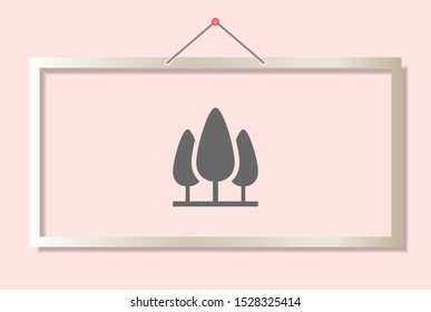 Tree Vector icon . Lorem Ipsum Illustration design