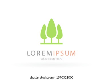 Tree Vector icon . Lorem Ipsum Illustration design