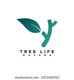 Baum-Vektorsymbol. Naturbaum, Vektorgrafik Logo-Design.