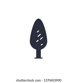 Tree vector icon nature symbol. Modern simple flat vector illustration for web site or mobile app