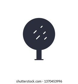 Tree vector icon nature symbol. Modern simple flat vector illustration for web site or mobile app