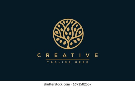 Tree vector icon. Nature trees vector illustration logo design. - Shutterstock ID 1691582557
