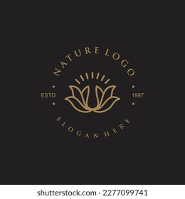 Tree vector icon. Nature trees vector illustration logo design.