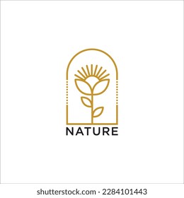 Tree vector icon. Nature trees vector illustration logo design.