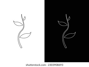 Tree vector icon. Nature trees vector illustration logo design.