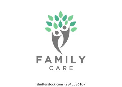 Tree vector icon. Nature trees vector illustration logo design