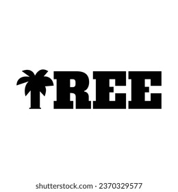 Tree vector icon. Nature trees vector illustration logo design.
