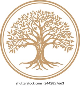 Tree vector icon, png tree icon design.
