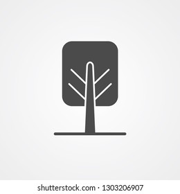Tree vector icon sign symbol