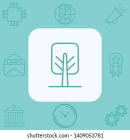 Tree vector icon sign symbol