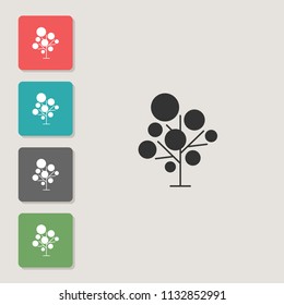 Tree - vector icon. Symbol for web, infographics, print design and mobile UX/UI kit. Vector illustration, EPS10.