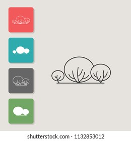 Tree - vector icon. Symbol for web, infographics, print design and mobile UX/UI kit. Vector illustration, EPS10.