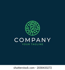 Tree vector icon. universal illustration botanical tree design concept.