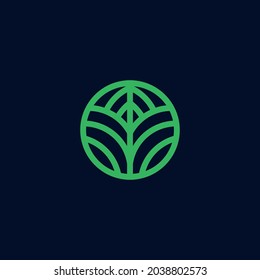 Tree vector icon. universal illustration botanical tree logo design concept.