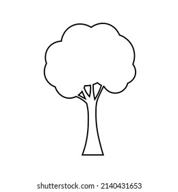 Tree vector icon, wood symbol