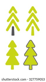 Tree vector icons
