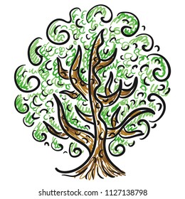 Tree. Vector illustration
