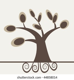Tree. Vector illustration.