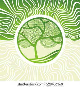 Tree. Vector illustration.