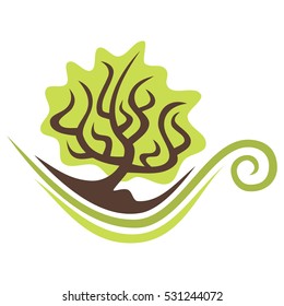 Tree. Vector illustration.