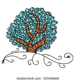 Tree. Vector illustration.
