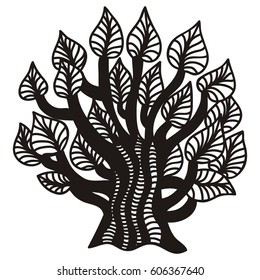 Tree. Vector illustration.