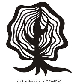 Tree. Vector illustration.