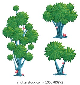 Tree vector illustration for any graphic design project such as game background, books, education and many more