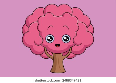 A Tree Vector Illustration: Cartoon, Clipart, and Line Art Design