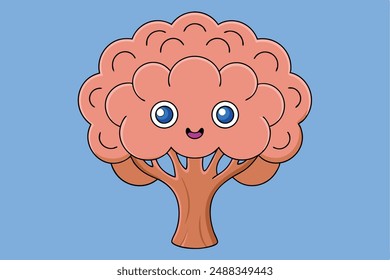 A Tree Vector Illustration: Cartoon, Clipart, and Line Art Design