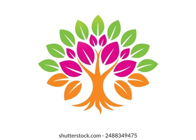 A Tree Vector Illustration: Cartoon, Clipart, and Line Art Design