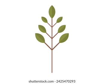 Tree vector illustration. Climate conditions affect growth and survival trees in different regions The biological processes trees contribute to overall health ecosystem Living organisms, including