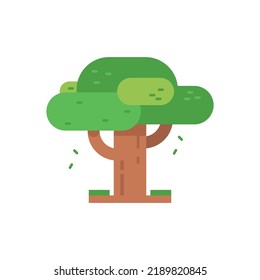 Tree vector illustration, tree flat icon