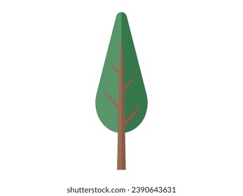 Tree vector illustration. The growing presence vegetation enhances ecological balance Trees play crucial role in maintaining health and vitality environment Nature thrives through interconnectedness