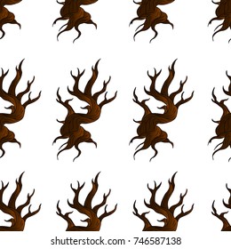 Tree vector illustration. Happy Halloween. Doodle style. Design, print, logo, decor, textile, paper.