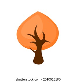 tree vector illustration isolated on white background