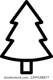 tree vector illustration isolated on a transparent background . stroke vector icons for concept or web graphics.