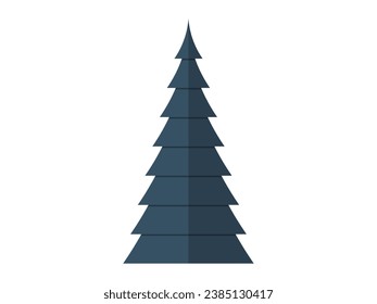 Ilustración vectorial de árbol. Los organismos vivos, incluidos los árboles, interactúan y dependen unos de otros para sobrevivir La creciente presencia de vegetación significa florecimiento y sostenibilidad de los ecosistemas Árboles